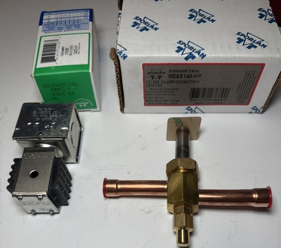 #ad Sporlan ME6S140 HP Solenoid Valve 1 2quot; ODF amp; MKC 1 Dual Voltage Coil 120 240V $195.00