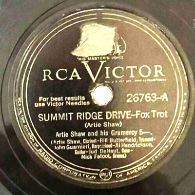 Artie Shaw - Cross Your Heart / Summit Ridge Drive - 10