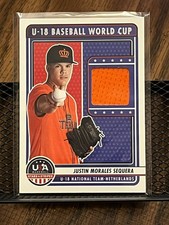 JUSTIN MORALES SEQUERA 2023 USA STARS & STRIPES NETHERLANDS ROOKIE JERSEY PATCH!