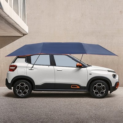 4.2M Semi Automatic Car Umbrella Tent Roof Cover Remote Anti-UV Sunshade USA