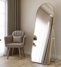 160cm Arched Full Length Mirror Floor Standing Dressing Wall Mounted Mirrors UK