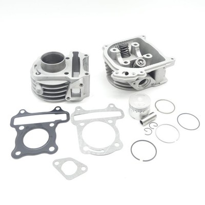 50ccm Zylinderkit + Zylinderkopf mit SLS für GY6 QMA QMB REX Baotian 49QT 50QT
