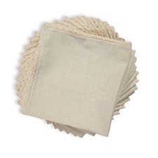 Cotton Flax Linen Cloth Dinner Napkin - Pack of 12 Natural Premium Napkins wi...