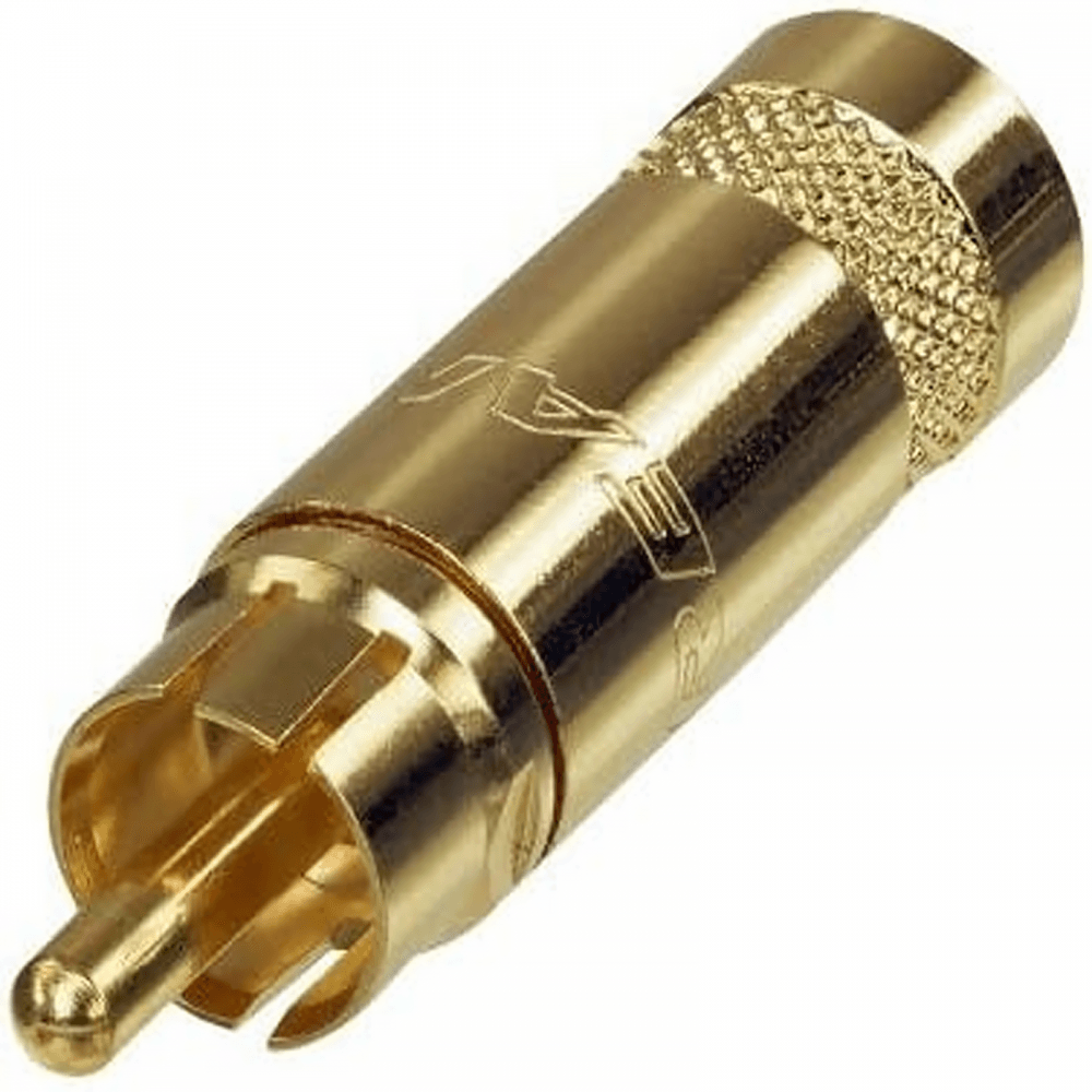 Neutrik Rean NYS352AG Premium RCA Phono Connector Plug Gold Plated