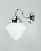 Wandleuchte Glas Messing Nickel Schlafzimmer E27 Zapfen Wandlampe Blendarm