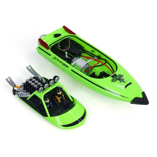 RC RTR Boot Lichter Selbst Aufrichten Jet Schiff Spielzeug Rennboot Modell 2.4G - Picture 8 of 12