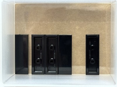 LEGO Parts - Black Tile 1 x 3 - No 63864 - QTY 5