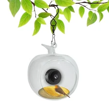 Smart Bird Feeder W/ Camera Built-in Microphone Auto Capture Hummingbird WiFi