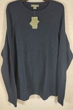 Daniel Cremieux Navy Supima Cotton Sweater L NWT Classic Knit NWT 85 MSRP