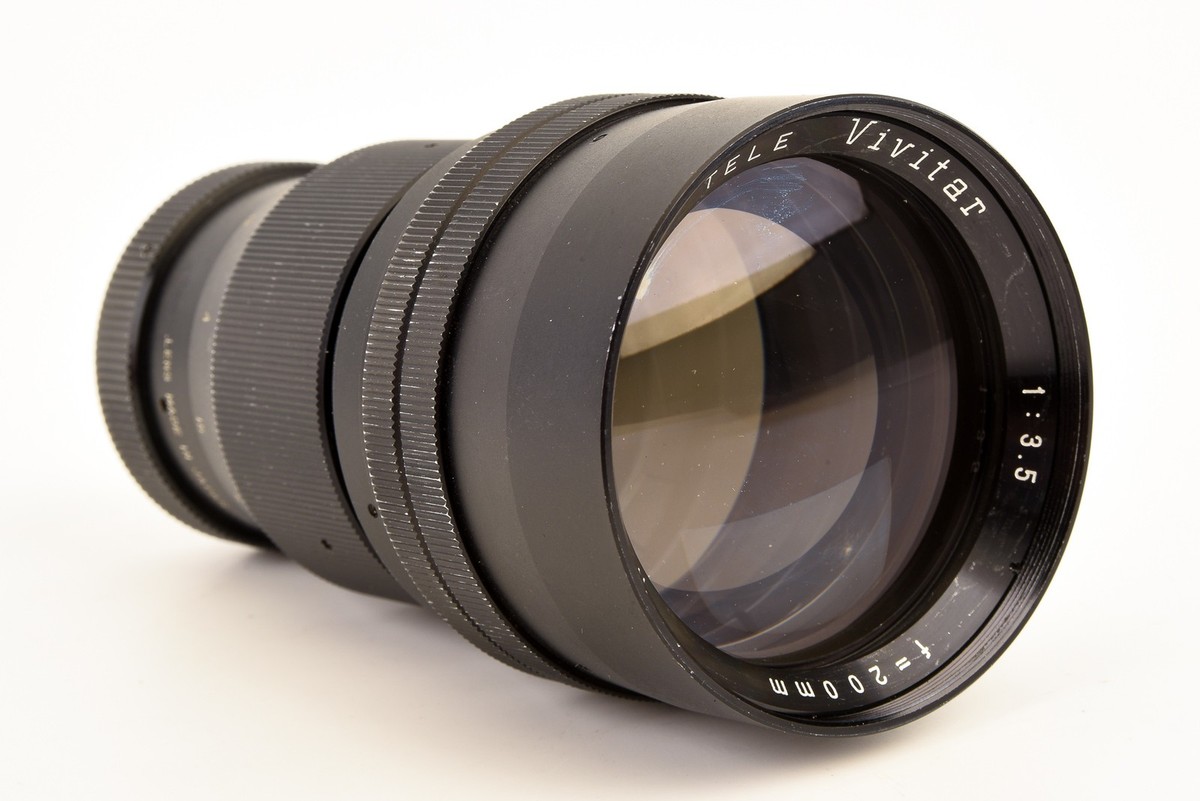 Minolta MD Vivitar 200mm f/3.5 Telephoto Manual Focus Lens Vintage