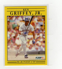 1991 Ken Griffey Jr. Fleer #450 Free Shipping (G2372)