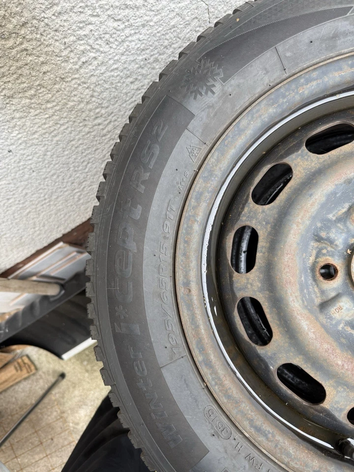 Stahlfelgen mit Hankook Winterreifen 195 65R 15 - Bild 2 von 4