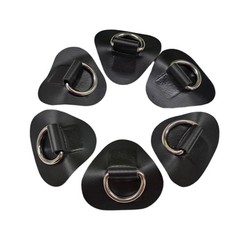 6 Pieces Edelstahl D-Loop-Pad Rostfrei D-Loop PVC Pad Einfach zu Montieren