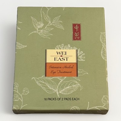 Wei East Intensive Herbal Eye Treatment 16 Packs of 2 Pads Each - Sealed