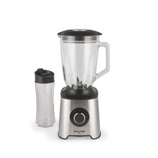 Image of Salter Duo Blender – 2-in-1 Smoothie Maker, 1.5L Jug, 600ml Bottle, 1000W
