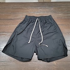 RICK OWENS Hollywood Boxers Black Shorts Size 38
