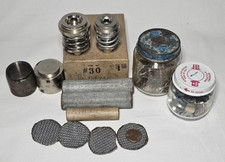Vintage Handy Button Machine Co No 30 Upholstery Die Set 30mm 22mm 1976 Box Lot