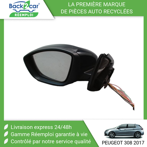 Rétroviseur Gauche électrique Peugeot 308 SW II (2014-2021) HDi - Bleu Encre - Occasion Garanti