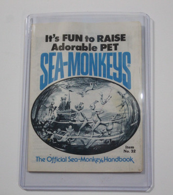 1970s Adorable Pet Sea Monkeys Official handbook excellent condition