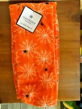 STOREHOUSE Halloween Kitchen Towels Set of 2 Spider Webs Very Soft