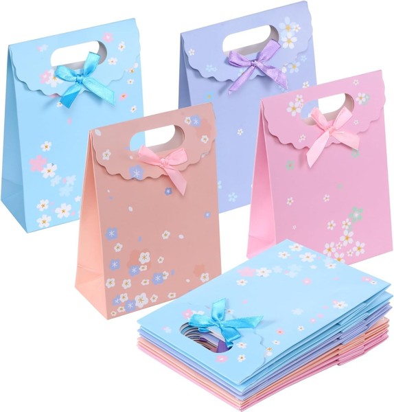 GeschenktüTen Klein PapiertüTen 12 StüCk GeschenktüTe Bunte Geschenktasche Kra-image
