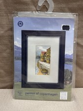 Permin of Copenhagen Danish Art Needlework Beach/Boat/Town Kit 13-3155