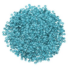 3000Pcs Loose Cup Sequins, 4mm Round Loose Sequin - 0.7 oz 20g , Lake Blue