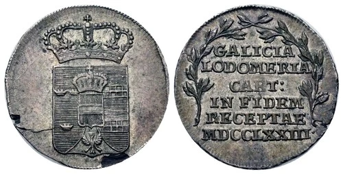 ** POLAND GALICIA & LODOMERANIA ** SILVER DUCAT / MEDAL ** 1773 ** RARE ** l5