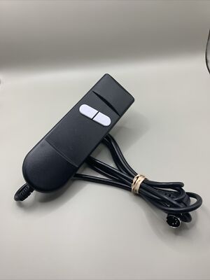 Two Button 5 pin Lift Chair or Power Recliner Hand Control. Black