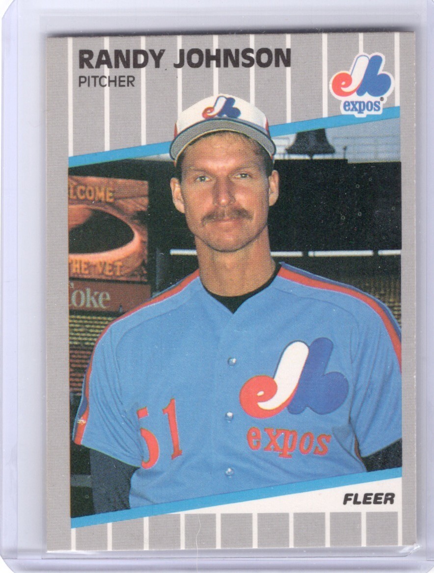1989 Fleer Randy Johnson Montreal Expos #381 Rookie RC HOFer | eBay