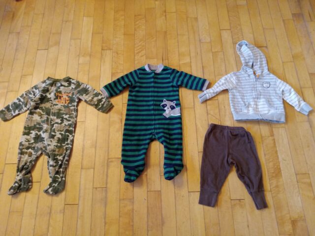 6 month And 6-9 assorted baby boy clothes lot of 4 Garanimals Little Me Carters