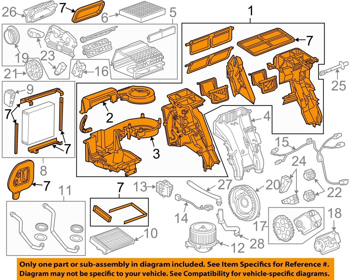 GM OEM 11-16 Cruze Limited Evaporator Heater Components-Ac