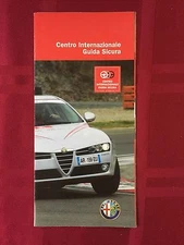 Alfa Romeo Brochure for the International Safe Driving Center