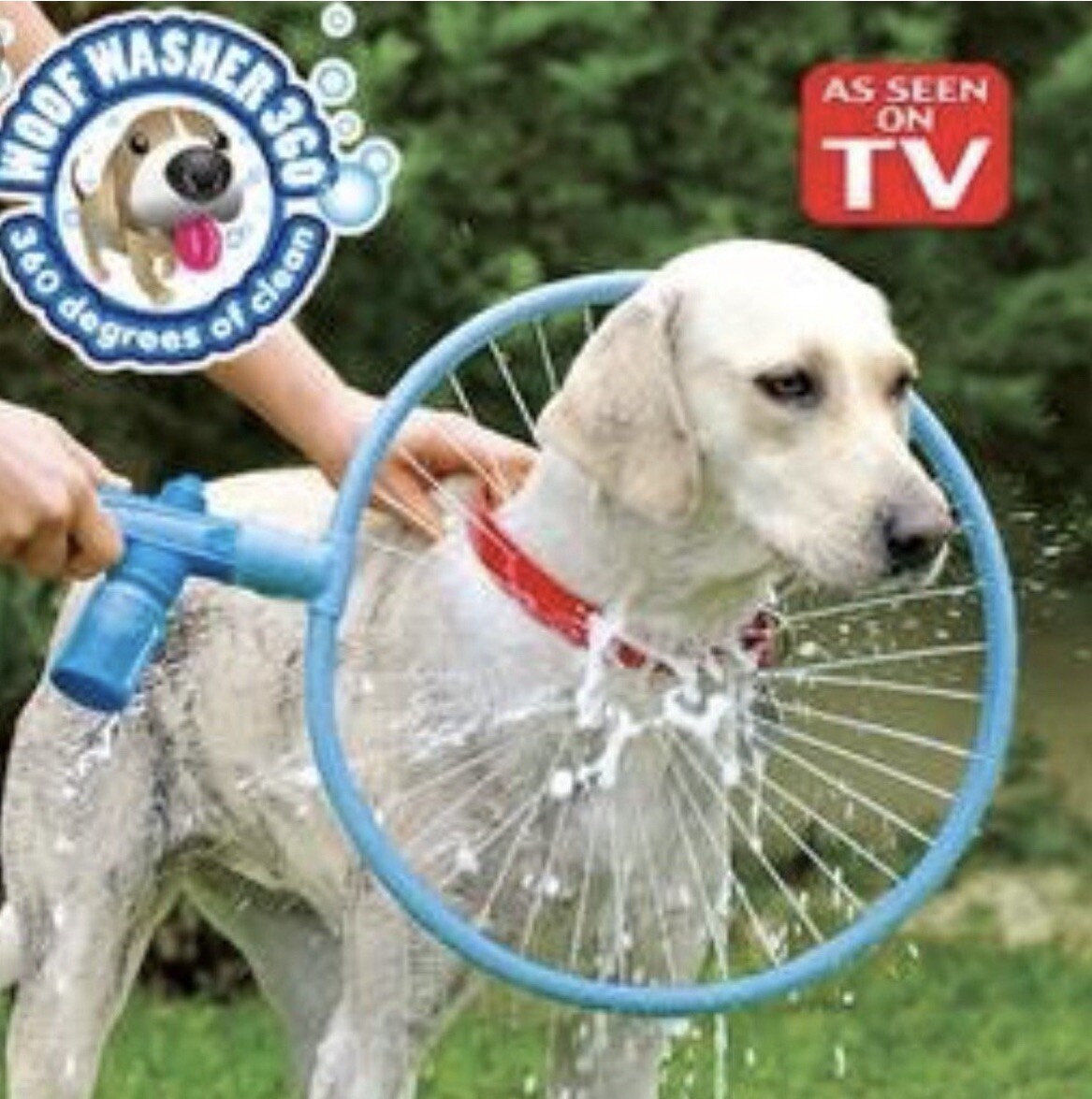 Woof Washer 360 Pet Dog Bathing Adjustable Ring Cleaner