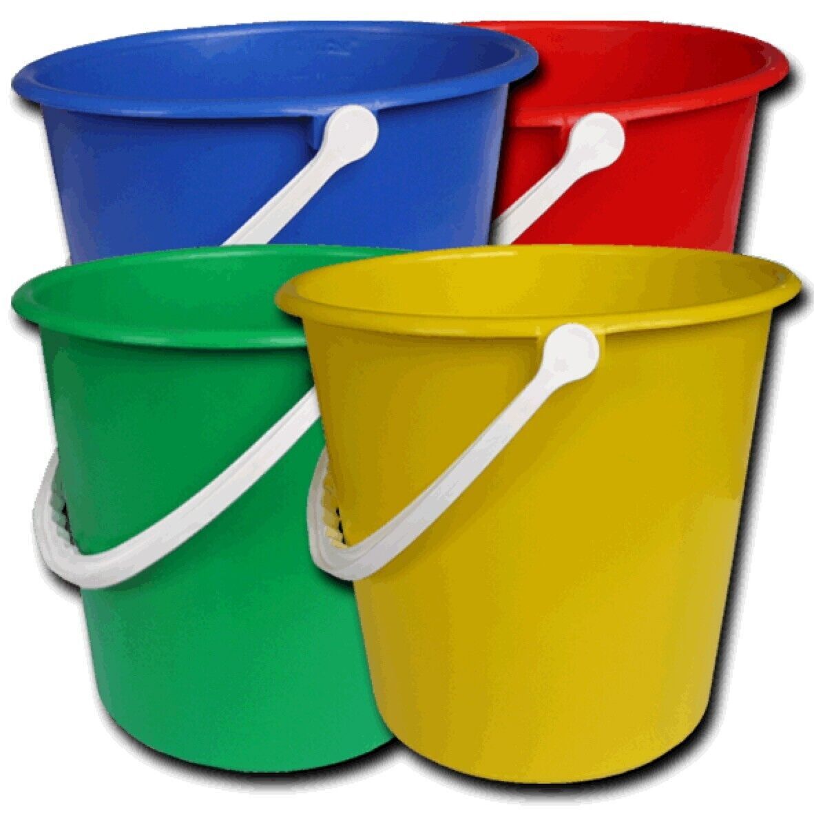 Bucket All Colours Standard Round Bucket 9 Litres - Assorted Colours | eBay UK