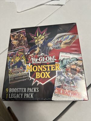 Yugioh Monster Box Yu-Gi-oh! 9 Booster & 1 Legacy Pack NEW SEALED 2022 HTF  728192517051| eBay