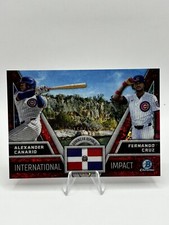 Alexander Canario Fernando Cruz 2024 Bowman Chrome International Impact Cubs
