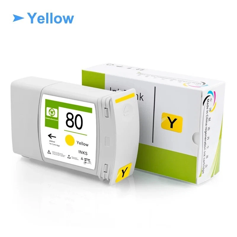 For HP80 Compatible Ink Cartridge With Ink For HP 1050c Plus 1055cm Plus 350ML - Image 3 of 4