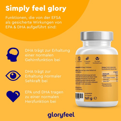 Omega 3 - Hochdosiert mit 2000mg Fischöl, 1000mg EPA & 500mg DHA - In TG-Form - Bild 5 von 9