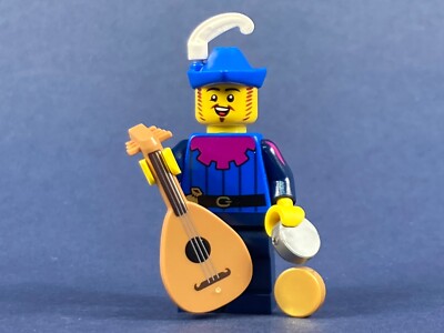 LEGO  Barde Troubadour Musiker Laute Gitarre Kingdoms Figur col388 MOC 10332