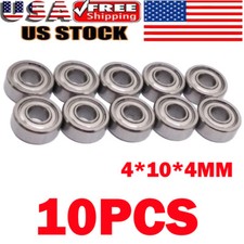 10PCS 4x10x4mm High Speed Ball Bearing Stainless MR104 Fishing Reel Bearing HOT