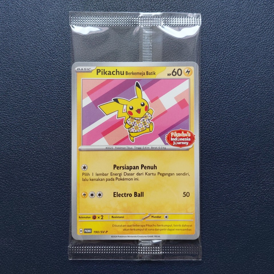 Lot 4 Pikachu Batik Komplett Set 101 154 155 190 SV-P Pokemon