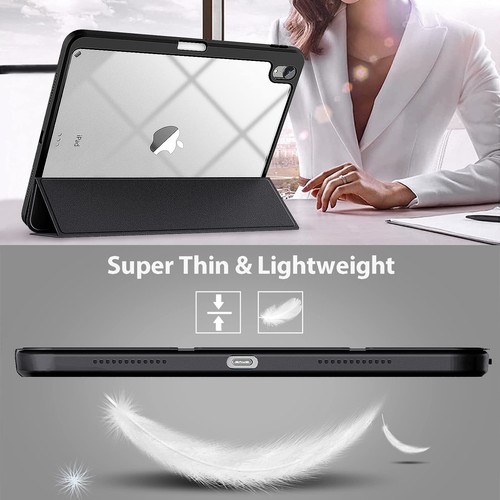 iPad 10 Cover Case 10.9 Inch 2022 Pencil Holder Smart Case TPU Clear Wake Sleep - Picture 16 of 55