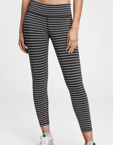 Leggings Gray/White Stripe XS Petite | eBay