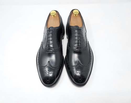Cordwainer Wright Arch Preserver Wing Tip Oxford Black Calf (EU 42 UK 8 US 9 D) - Bild 4 von 12