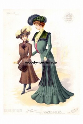 rp10659 - Damen & Mädchen Mode von 1902 - ideal zum Einrahmen - Druck 6x4