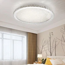 Modern Flush Mount Crystal Chandelier LED Ceiling Lighting Pendant Lamp Fixture