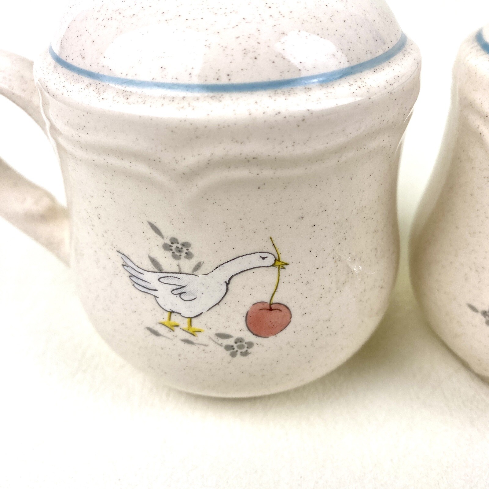 International Tableworks MARMALADE GEESE Salt Pepper Shakers VTG Cottage Core