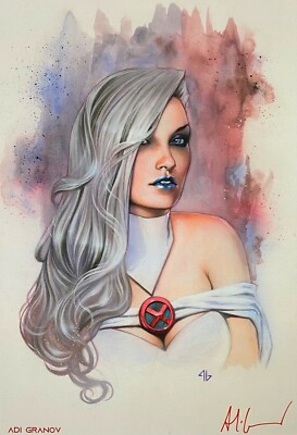 ADI GRANOV rare WHITE QUEEN Portrait art print A3 SIGNED limited LAST ...