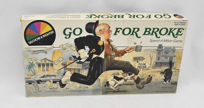 Go For Broke 100% Complete Spend A Million Game Selchow & Righter 1985
